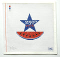 USA 250th Star on Watermelon